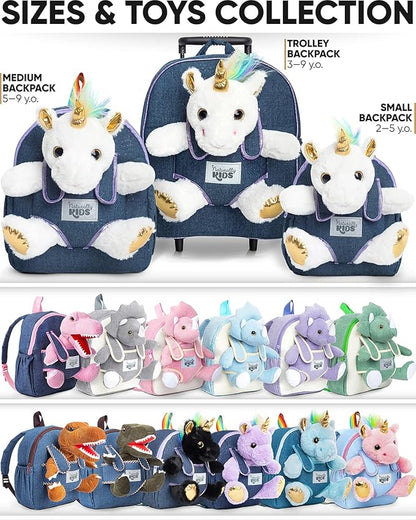 Naturally KIDS Unicorn Toys for Girls Age 4-6, Gifts for 5 Year Old Girls, Toddler Unicorn Backpack