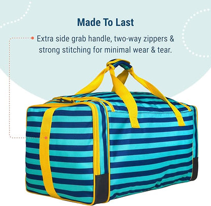 Wildkin Kids Weekender Duffel Bag – Carry-On Size for School, Travel, & Sleepovers