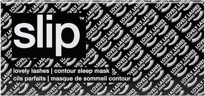 slip Contour Sleep Mask | 100% Pure Mulberry Silk, Ultra Soft | Contoured Design, Prevents Eye Pressure | Adjustable Strap, Ideal for Travel - Black