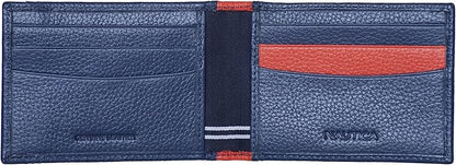Nautica Men's Slim Wallet | Card Case | RFID Blocking | ID Window | Minimalist | Lightweight | Genuine Leather