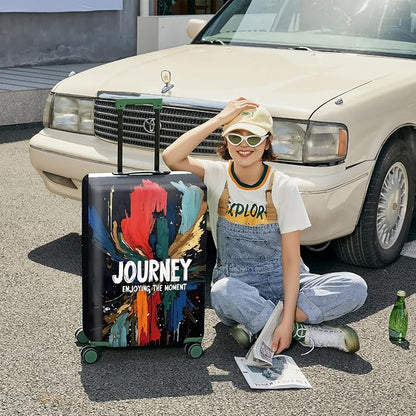 ANNA QUEEN Travel Luggage Cover Suitcase Protector Suitcase Cover Anti-Scratch,Stretchable Bag Cover Washable Durable Polyester