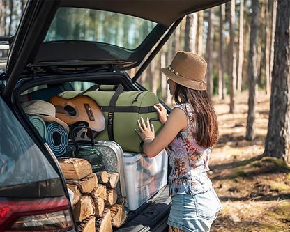 40L/60L/90L Large Waterproof Duffle Bag Backpack for Men, Mens Duffel Backpack Bags for Traveling, Heavy Duty (Green, 40L)