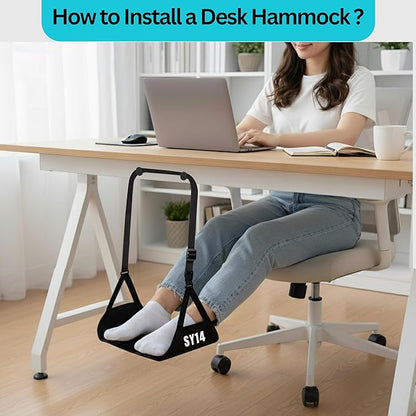 Premium Airplane Foot Hammock – Foot Hanger for Flights Portable Foot Rest for Air Travel Memory Foam Leg Rest Travel Under Desk Foot Hammock for Travel Gift Men Women Wheelchair footrest Christmas