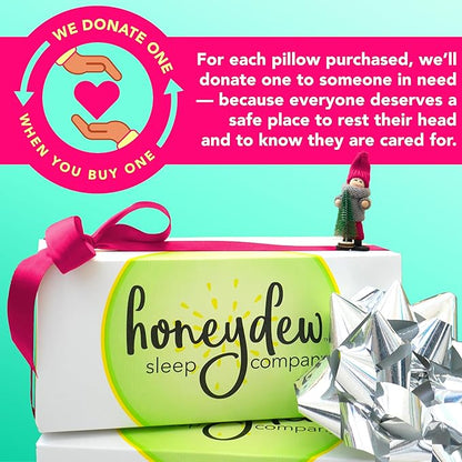 Honeydew Scrumptious Travel Pillow – Made in USA with Cooling Copper Gel Fill – CertiPUR Certified – Adjustable Travel Companion for Airplane & Traveling - Ergonomic Neck & Shoulder Support