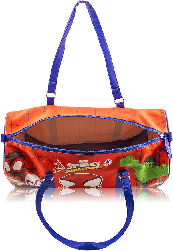 Marvel Spidey and His Amazing Friends Mini Duffle Bag for Kids | Marvel Travel Bag with Superhero Print | Lightweight Overnight Bag with Shoulder Strap | Ages 3+