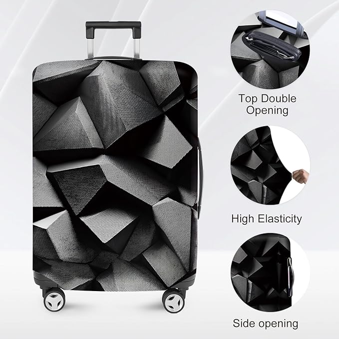 ANNA QUEEN Travel Luggage Cover Suitcase Protector Suitcase Cover Anti-Scratch,Stretchable Bag Cover Washable Durable Polyester