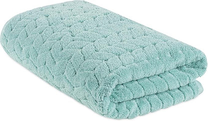 Turkish Cotton Ultra-Soft Plush Absorbent Quick Dry Bathroom Towel Set, Made in Turkey (Mint Green, Bath Sheet)