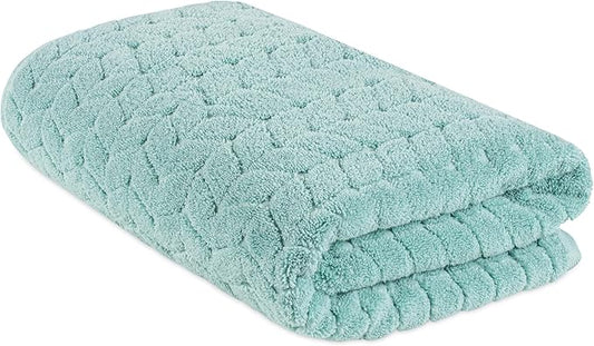 Turkish Cotton Ultra-Soft Plush Absorbent Quick Dry Bathroom Towel Set, Made in Turkey (Mint Green, Bath Sheet)