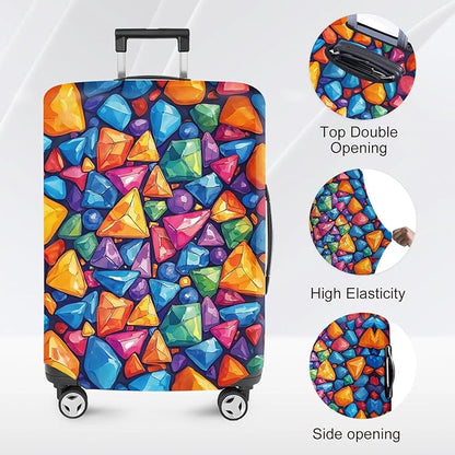ANNA QUEEN Travel Luggage Cover Suitcase Protector Suitcase Cover Anti-Scratch,Stretchable Bag Cover Washable Durable Polyester
