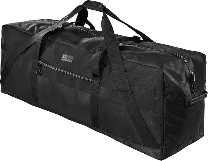 Fitdom 123L 42" Heavy Duty Extra Large Duffle with Upgrade Zipper, Durable & Water Resistant. Perfect as Camping Bag Travel Storage Tent Storage Sports Equipment Bag For Coaches & More