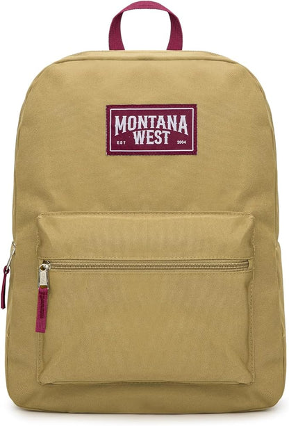 Montana West Backpack for Women Men 2 PCS Lightweight College Bookbags Casual Daypack Backpacks for Commute & Travel