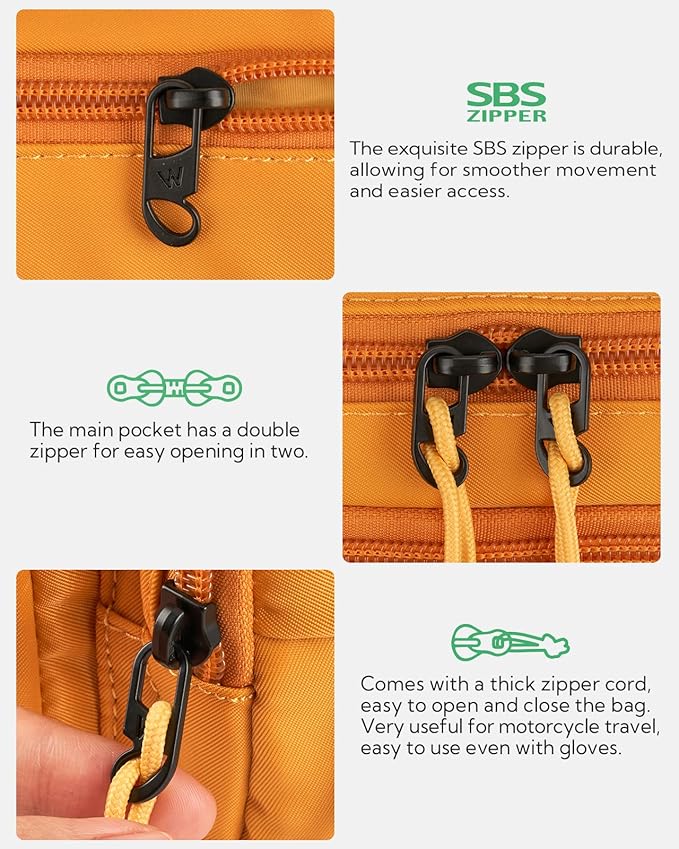 WATERFLY Fanny Pack Waist Packs: Large Crossbody Fanny Packs for Women Men with 5 Zipper Pockets Adjustable Strap Waist Bags Hip Pack for Traveling Cycling Running Hiking-Tan