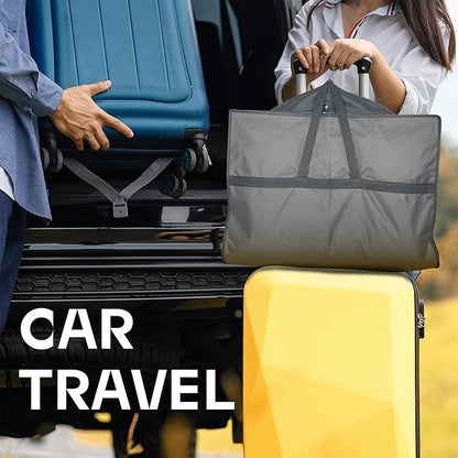 Travel Garment Bag with Zipper Pocket, Suit Bag for Suits, Dresses, Coats