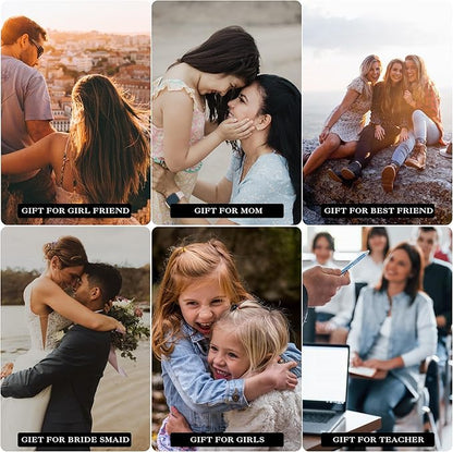 Parima Christmas Stocking Stuffers Gifts Travel Jewelry Case Jewelry Box - Small Initial Jewelry Case Organizer Travel Essentials for Women Birthday Gifts for Mom Friends Bridesmaids - Letter J, Pink