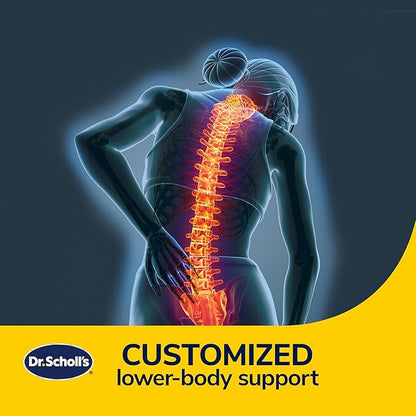 Dr. Scholl's Massaging Gel Posterior Seat Cushion for Car, Office, Home — Black