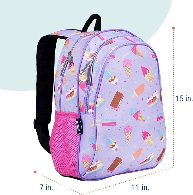 Wildkin 15-inch Kids Backpack – Durable, Padded, Adjustable for School & Travel - Sweet Dreams