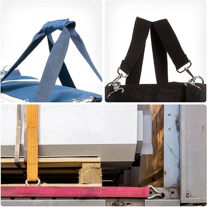 MECCANIXITY Lightweight Polypropylene Webbing Strap 2" 25 Yard Backpack Strapping Band Dark Red for Outdoor Luggage Cargo Straps