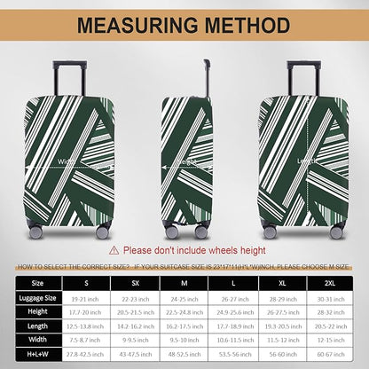 Travel Luggage Cover - Scratch-Resistant Fit 19-31 Inch Suitcase Protector, Not Included (F-S-008, L(26-27 inch))