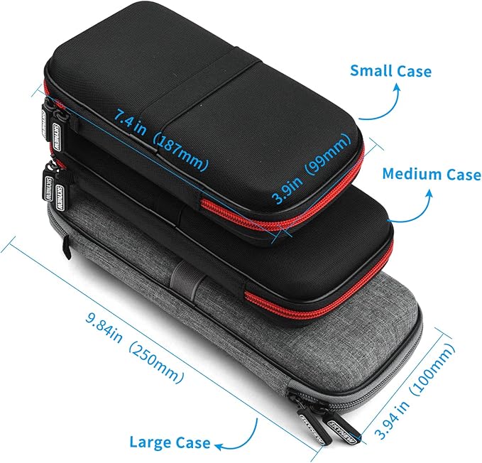 Hard Travel Case for Ekrist/LanLuk Portable Charger Power Bank 25800mAh, Power Bank Case for Anker PowerCore 10000mAh, Samsung T7 Touch and Seagate Portable 2TB