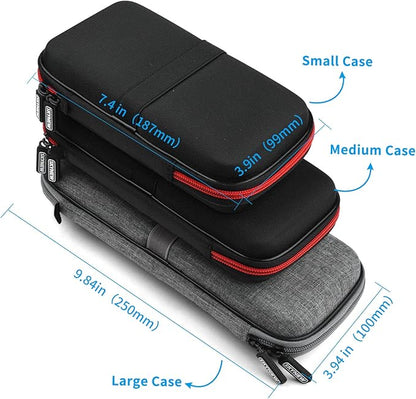 Hard Travel Case for Ekrist/LanLuk Portable Charger Power Bank 25800mAh, Power Bank Case for Anker PowerCore 10000mAh, Samsung T7 Touch and Seagate Portable 2TB