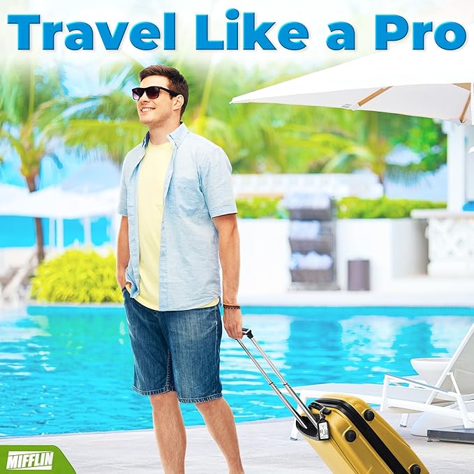 Mifflin-USA Luggage Tags (Black, 50 PK), Bag Tag for Baggage, Suitcase Tags Bulk