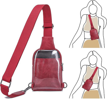 INICAT Sling Bag for Women Touchscreen Small Crossbody Cell Phone Purse Fanny Pack