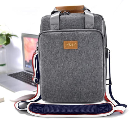 ZINZ 79 inch Shoulder Strap, Extra-thick Fixed Cushion Pad and Dual Clasps Universal Replacement Strap with Metal Swivel Hooks for Laptop Bags, Luggage Bags, Camera, Crossbody(Stripes-BuWRd)