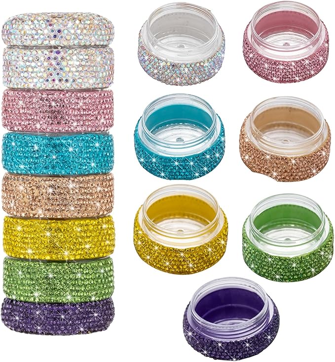 Pill Organizer Travel Medicine Supplement Organizer Weekly Pill Box 7 Day Daily Vitamin Cases Portable Stackable Pill Caddy for Women(Rainbow)