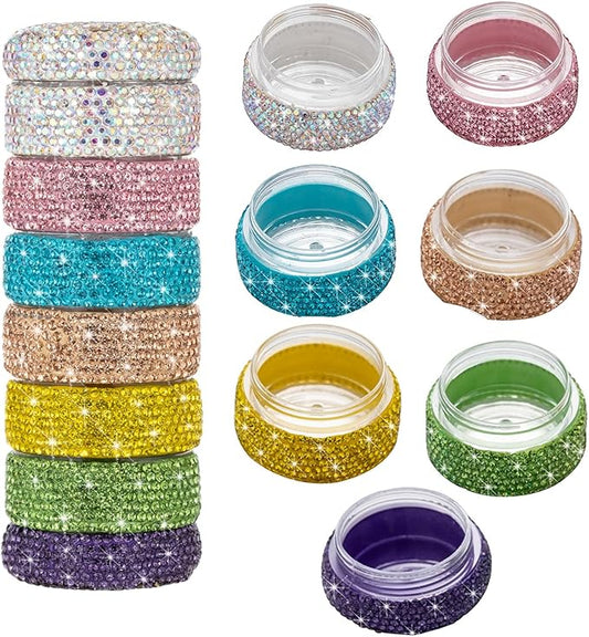 Pill Organizer Travel Medicine Supplement Organizer Weekly Pill Box 7 Day Daily Vitamin Cases Portable Stackable Pill Caddy for Women(Rainbow)