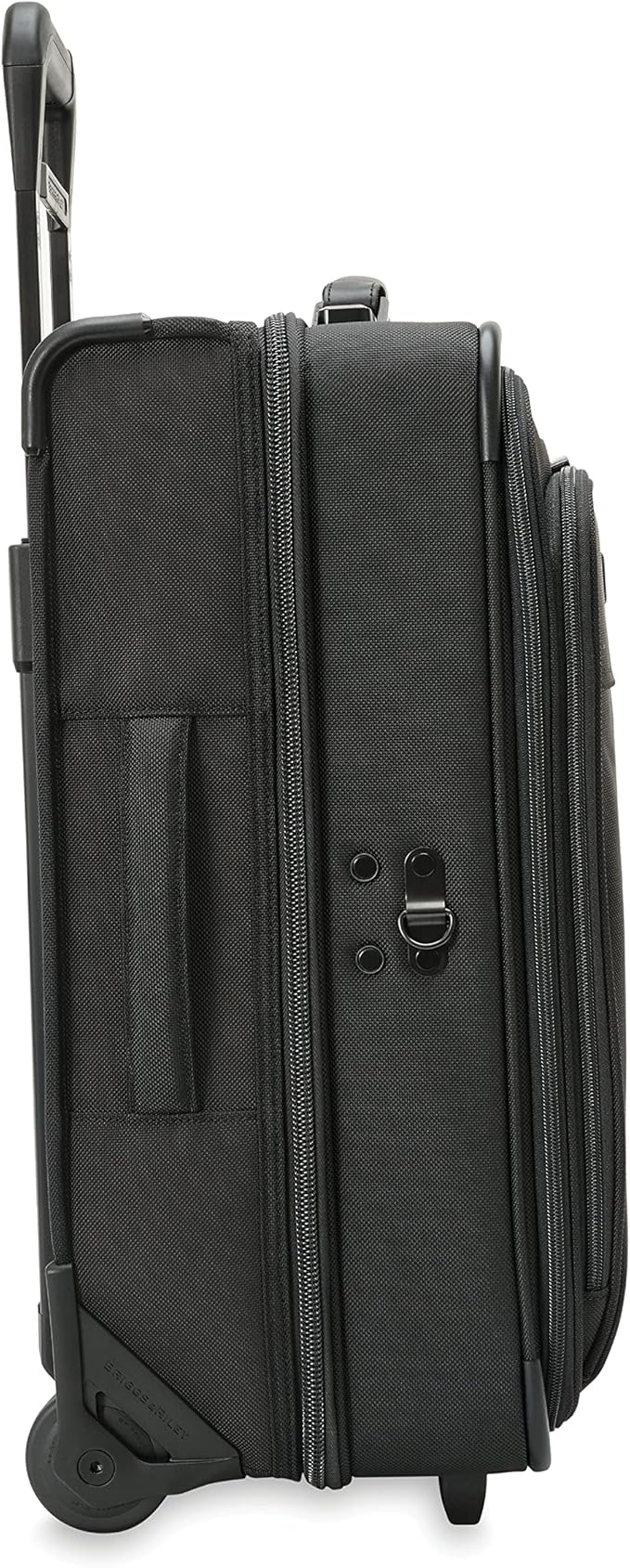 Briggs & Riley 22" Carry-On 2-Wheel Garment Bag - Carry On Luggage for Travel, Suitcases with Wheels, Softside Rolling Bag for Men & Women, Built in Hook for Clothes - Baseline Collection, Black
