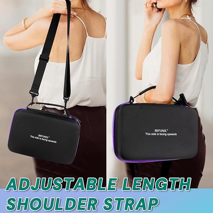 Monthly Pill Organizer, Medicine Organizer Box with Portable Hard Shell and Pill Cutter, 31 Day Pill Holder with Weekly Pill Bag (Purple, 2 Times a Day)