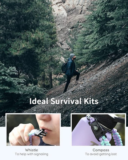 Trebo 32oz Insulated Water Bottle that Fits in Cup Holder, Stainless Steel Double Wall Tumbler Bottles with Paracord Handle, Flask with Straw Spout Lids, Keep Cold for 48 Hrs/Hot 24 Hrs,Cotton Candy