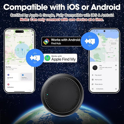 Air Tracker Tags-4 Pack Android or iOS, Apple & Android Tracker Tags, Bluetooth Tracker Smart Tag Works with Google'S Find Hub and Apple Find My App, Key Locator Wallet Finder with Sound