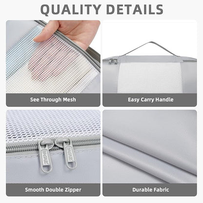 BAGAIL 6 Set/8 Set/10 Set Packing Cubes Various Sizes Packing Organizer for Travel Accessories Luggage Carry On Suitcase