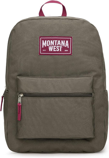 Montana West Backpack for Women Men 2 PCS Lightweight College Bookbags Casual Daypack Backpacks for Commute & Travel