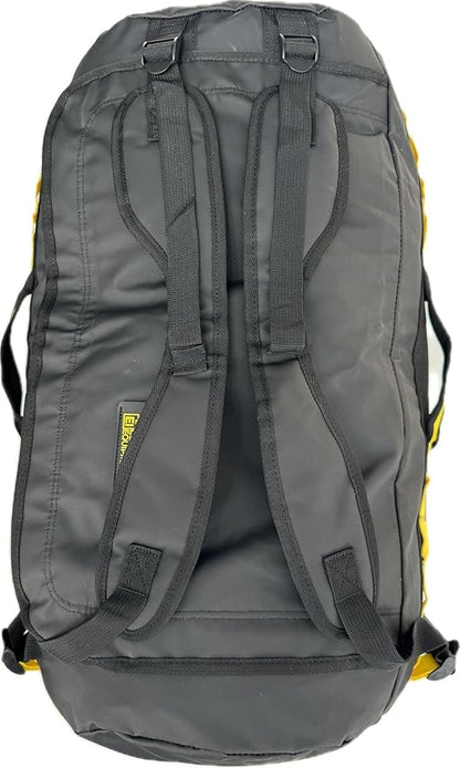 Element Equipment Trailhead Duffel Bag Shoulder Straps Waterproof Black/Yellow Medium