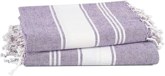 LANE LINEN Large Pool Towels, XL Beach Towel 2 Pack, Pre-Washed, No Shrink, Quick Dry Oversized Beach Towels, Stylish Beach Towel for Women, Sand Free Towel, 39"x71" - Regal Orchid