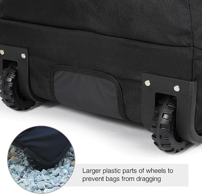 REDCAMP 85L/120L/140L Foldable Duffle Bag with Wheels, Large Travel Duffel Bag