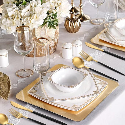 Matte Black Gold Silverware Set, 20-Piece Stainless Steel Flatware Set, Satin Finish tableware Cutlery Set, Service for 4, Home and Restaurant, Dishwasher Safe