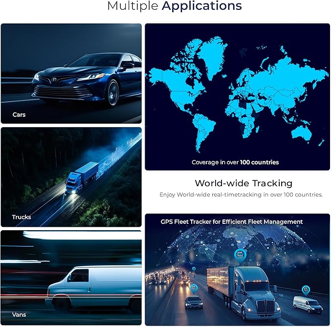 SALIND GPS Tracker – Heavy-Duty Magnetic Car & Truck Tracker, Up to 180-Day Battery, Real-Time Anti-Theft GPS Device with Strong Magnet, IP65 Splashproof & Rugged