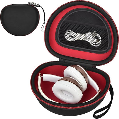 Headphone Case for Beats Solo 4/ for TOZO HT2/ for Glynzak/for Beats Studio Pro/for Beats Solo3/ for Beats Studio3 On-Ear Headphones, Foldable Bluetooth Wireless Headset (Extra Large) - Black