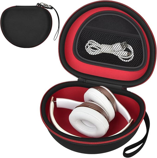 Headphone Case for Beats Solo 4/ for TOZO HT2/ for Glynzak/for Beats Studio Pro/for Beats Solo3/ for Beats Studio3 On-Ear Headphones, Foldable Bluetooth Wireless Headset (Extra Large) - Black