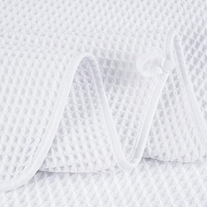 POLYTE Microfiber Oversize Quick Dry Lint Free Bath Towel, 60 x 30 in, 4 Pack (Waffle Weave)