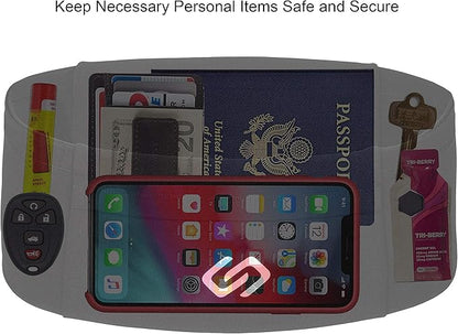 Sporteer VersaMod Running Belt, Workout Waist Pack, Travel Money and Passport Belt for Smartphones and Personal Items (X-Large, Black)