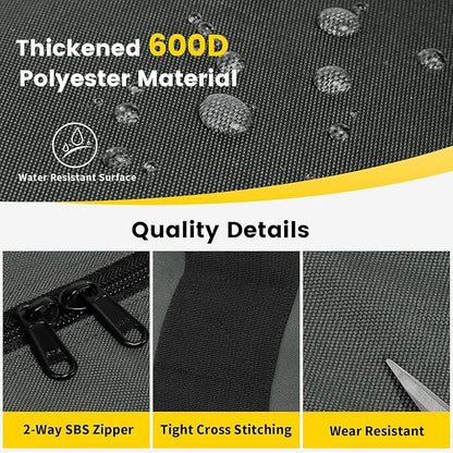 Vorspack Extra Large Duffle Bag for Travel - 100L Duffel Bag for Men Gear Bag for Storage Foldable Weekender Bag for Overnight Camping - Grey