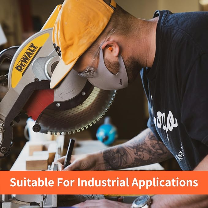 500 Pairs Foam Ear Plugs Bulk,38dB(NRR 33dB) Noise Reduction,Quality Soft Disposable Refill Earplugs,for Shooting, Work & Construction Site