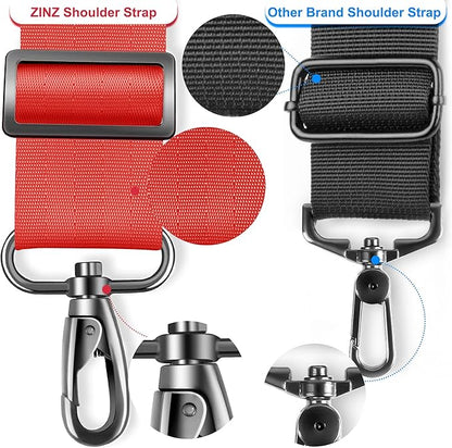 ZINZ 60" Universal Bag Strap with Ultra-thick Fixed Breathable Pad, Adjustable Heavy-duty Shoulder Strap for Laptop, Crossbody, Luggage, Gym, Camera Bag and More - R01E01