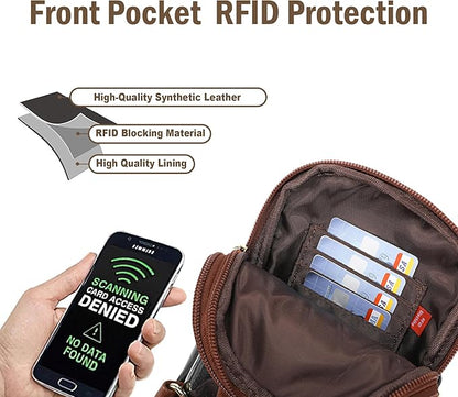 INICAT Sling Bag for Women Touchscreen Small Crossbody Cell Phone Purse Fanny Pack