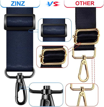 ZINZ 60 Inch Shoulder Strap with Removable Ultra-Thick Pad, Adjustable Buckles Shoulder Crossbody Strap for Luggage Bag