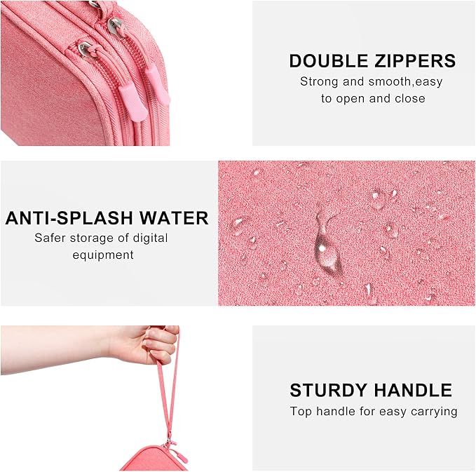 CILLA Electronics Organizer Travel, Travel Cord Organizer Case, Compact Electronics Accessories Bag for Cable, Cord, Charger, Phone